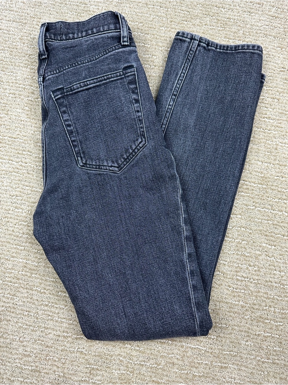 Abercrombie 90s Slim Straight Ultra High Rise Jeans Black Wash Minimalist 23/000